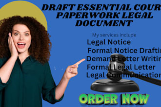 draft essential court paperwork legal document nda motions lawsuits