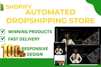 build a professional shopify dropshipping store for passive income