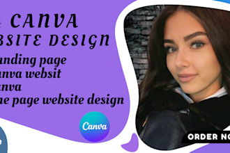 design stunning canva website landing page with wordpress
