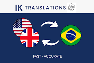 translate english to portuguese and vice versa with accuracy