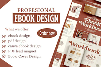 do PDF ebook design, PDF lead magnet, canva lead magnet canva ebook design