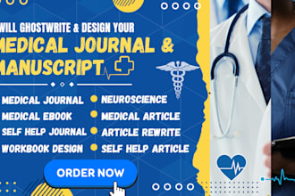 design and write medical, self help ebooks, journals and do article rewrite