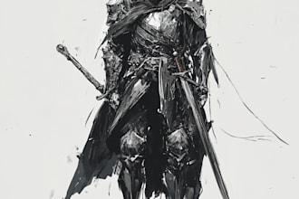 character sketch fantasy art illustration