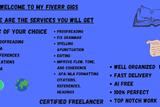 format and edit business reports and research projects