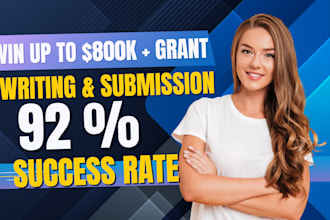 do grant writing and submission proposal research application rfp business plan
