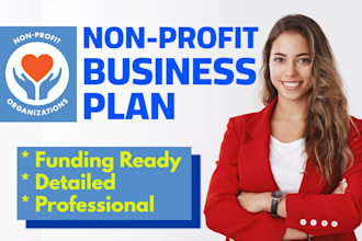 write a professional nonprofit business plan for grants and fundraising