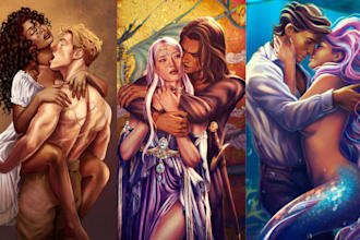design nsfw mafia dark friction romance fantasy book novel cover character art