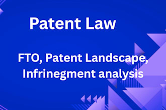 do patent drafting fto landscape infringement analysis