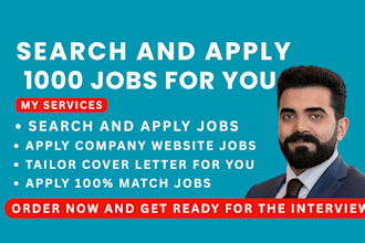 search and apply for 1000 jobs for you