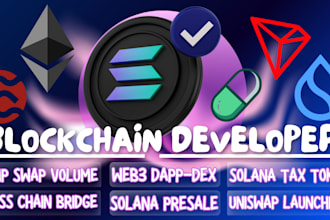 fork defi dex solana token presale staking ai agent web3 dapp pump swap volume