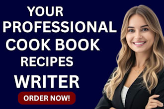 create your cookbook recipes and write cookbook recipe and design cookbook