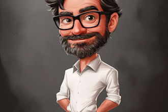 do a caricature design of your idea