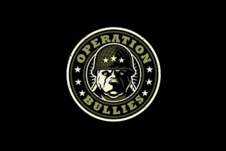 design american bully breed logo