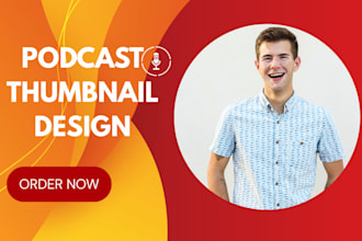 create custom podcast thumbnails,  podcast cover art, podcast logo design