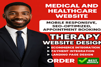 develop medical therapy website mental health wellness counseling website design