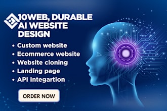 design 10web website, durable ai website, 10web ai website