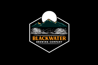 design black water brewing company logo