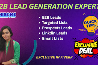 provide targeted b2b lead generation for any industries