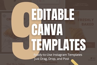 design aesthetic and engaging instagram posts and stories