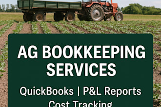do ag bookkeeping for farms, produce, cost tracking with qbo