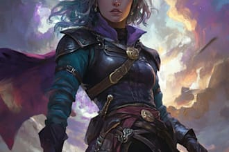 create concept art, illustration, character art, and commission work with dnd