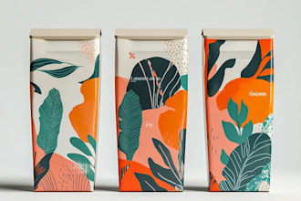 do packaging box design, product box, mailer box  3d mockup