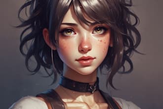 draw anime style characters ocs and portraits