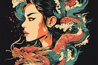 create 3 killer bulk merch t shirt designs for you