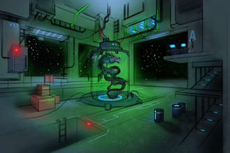 do science fiction environment art