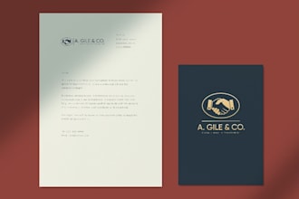 design a minimalist luxury accounting or financial company logo