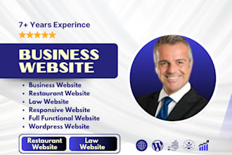 design professional wordpress restaurant website law website