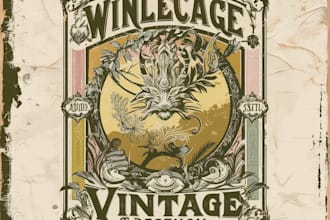 draw unique retro vintage illustration for t shirt design skull vintage logo