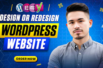 create, redesign, clone, revamp or fix wordpress website, woocommerce website