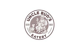 design fun sandwich pizza roll shop logo