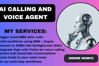 setup ai calling agent ai voice agent n8n workflow whatsapp and facebook chatbot