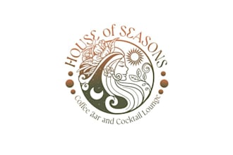 design trendy coffee shop cocktail lounge logo