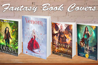 design epic fantasy book cover designs for you