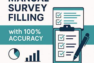 do manual survey form filing for clients