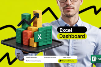 create excel dashboards, graphs and charts