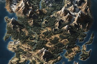 design vector maps, event maps, fantasy festival maps