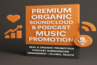 premium organic soundcloud and podcast music promotion