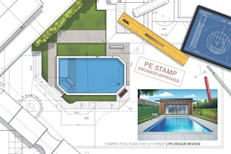design review pe stamp swimming pool plans for city approval