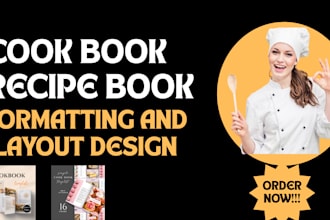 write cookbook, cookbook design, cookbook formatting, diet with original recipes