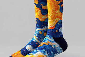 do sublimation all type of unique socks design and patterns