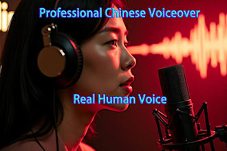 record natural sounding chinese voiceover for your youtube