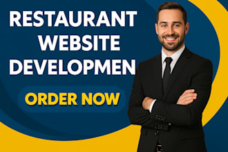 create restaurant booking and food delivery website
