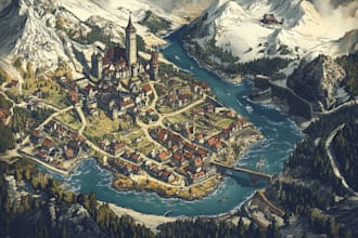 create a fantasy map for you