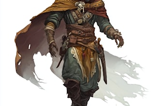 create a fantastic dnd character drawing