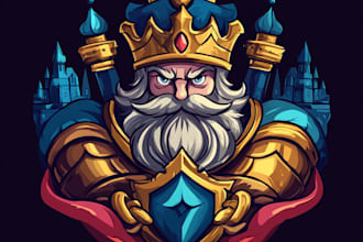 hand paint fantasy logo