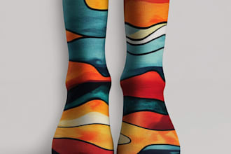 design custom and unique socks design